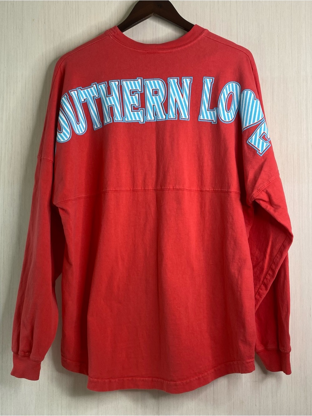 Spirit Jersey Women’s Graphic Long Sleeve Pullover "SOUTHERN LOVE" Large